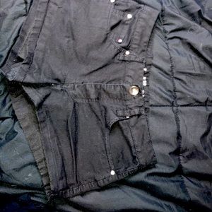 Black Jean shorts